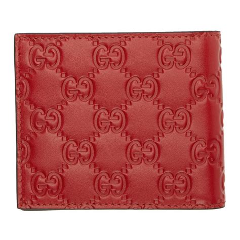 red gucci wallet heart|Gucci signature long wallet.